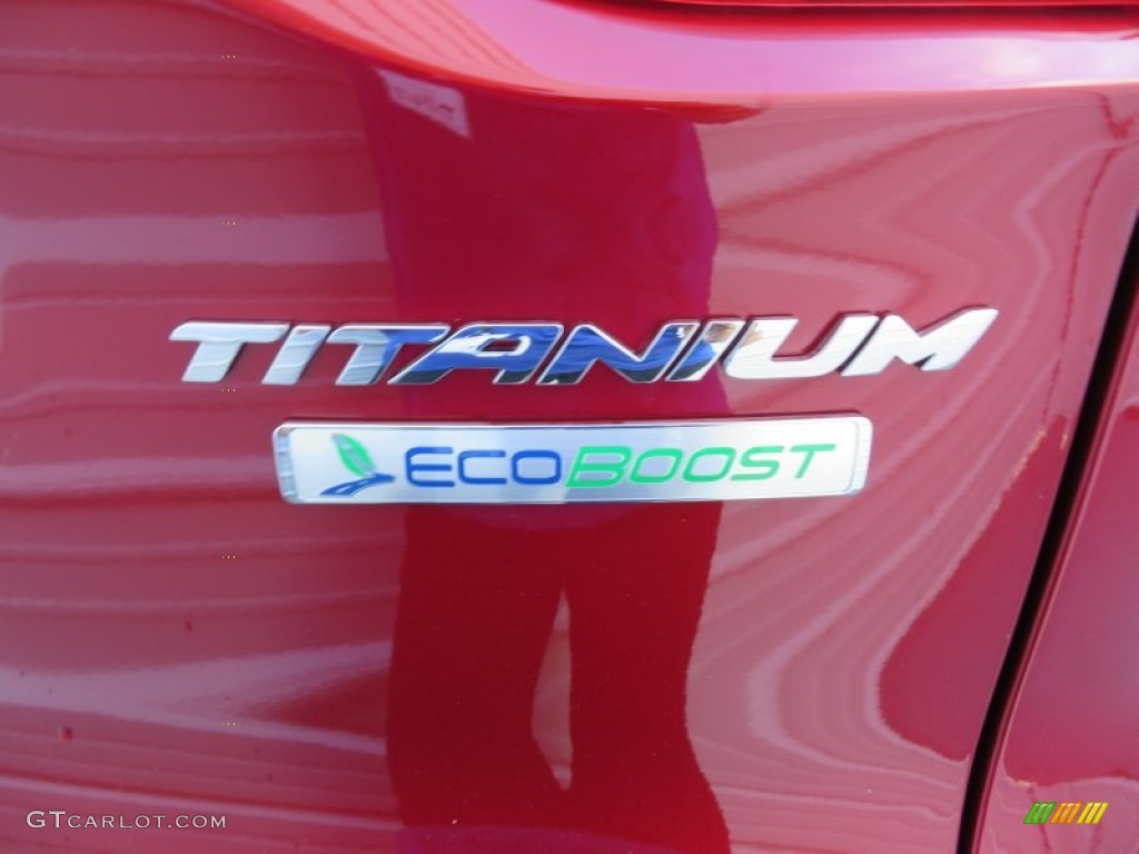 2014 Escape Titanium 2.0L EcoBoost - Ruby Red / Medium Light Stone photo #15