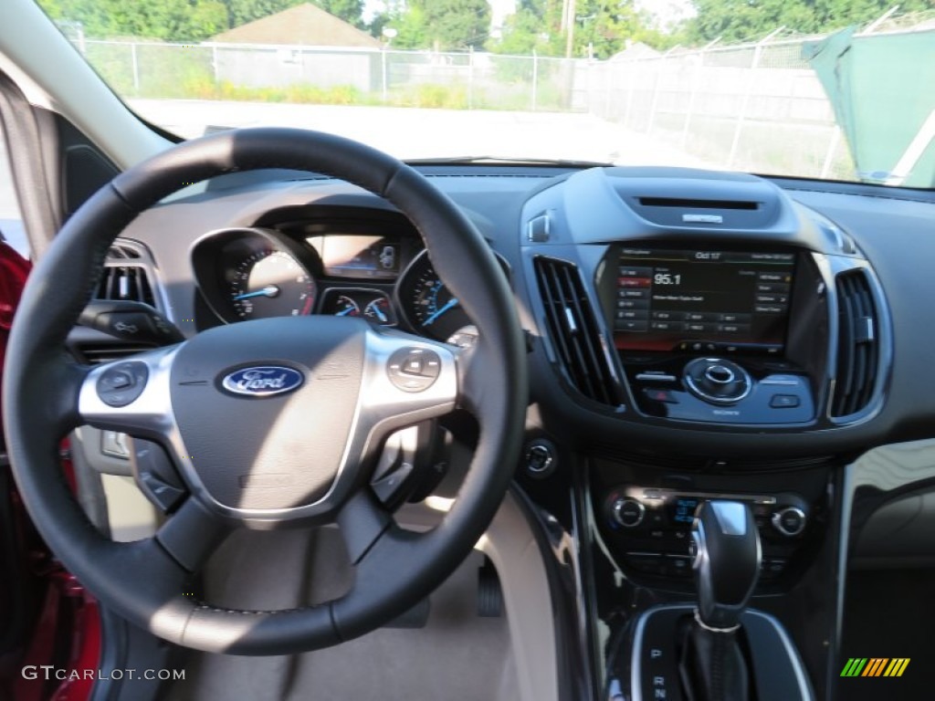 2014 Escape Titanium 2.0L EcoBoost - Ruby Red / Medium Light Stone photo #31