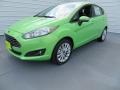 2014 Green Envy Ford Fiesta SE Hatchback  photo #7