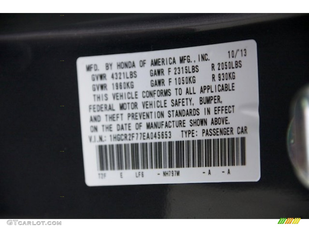 2014 Accord EX Sedan - Modern Steel Metallic / Black photo #21