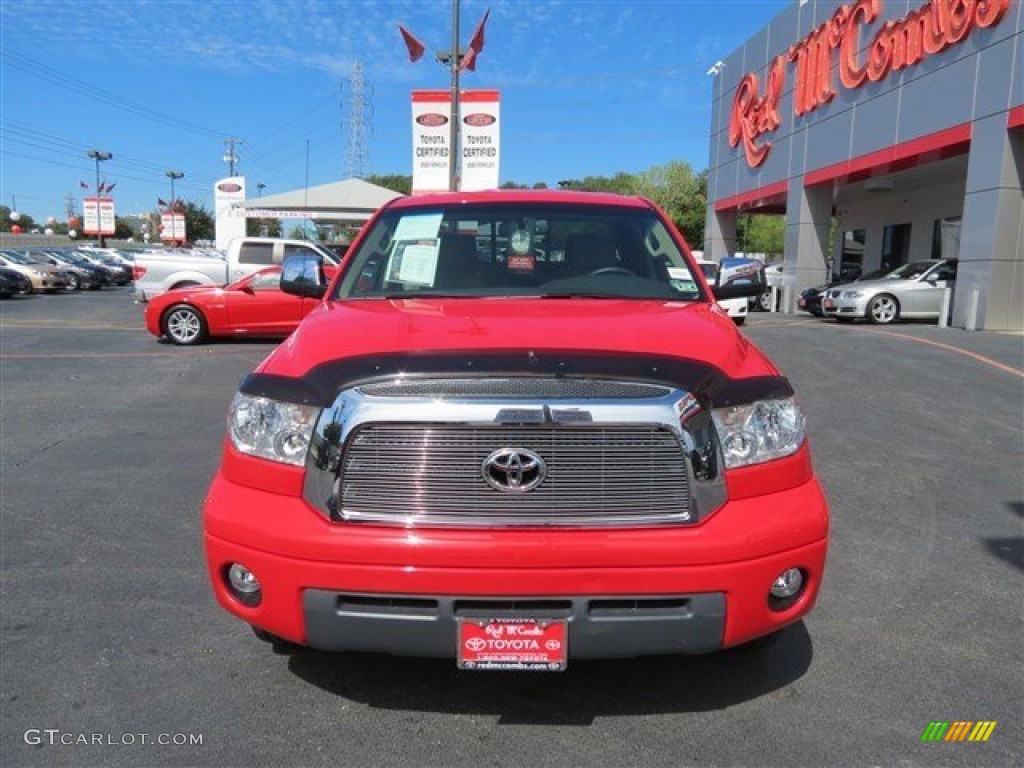 2007 Tundra Limited Double Cab - Radiant Red / Beige photo #2