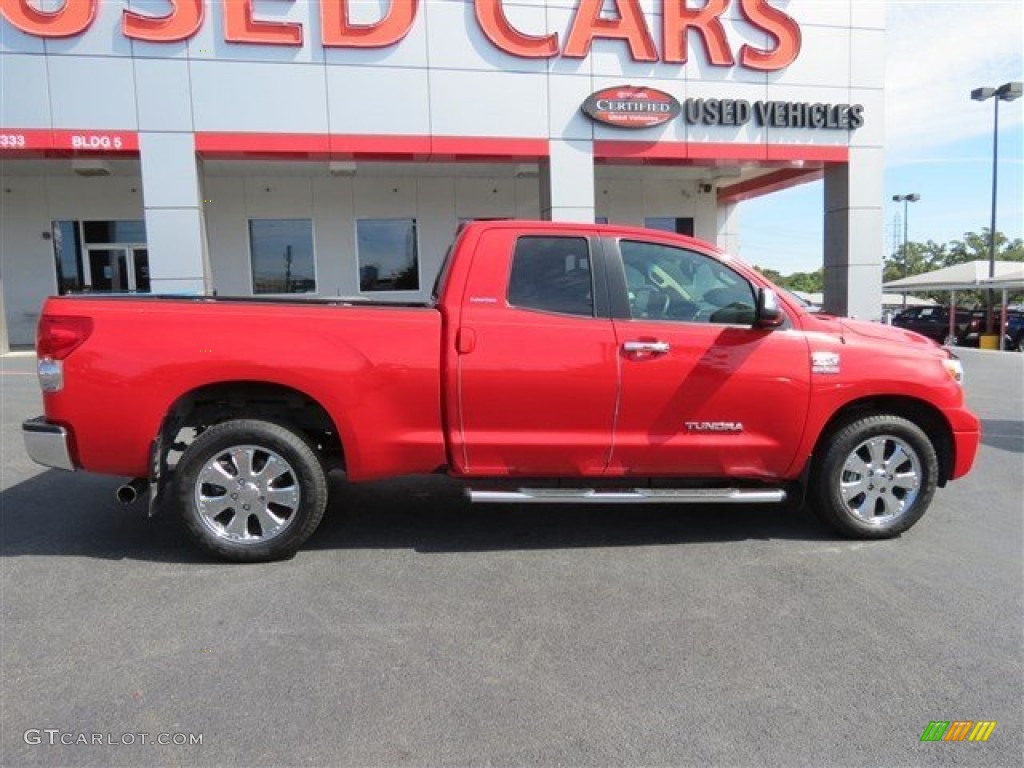 2007 Tundra Limited Double Cab - Radiant Red / Beige photo #8
