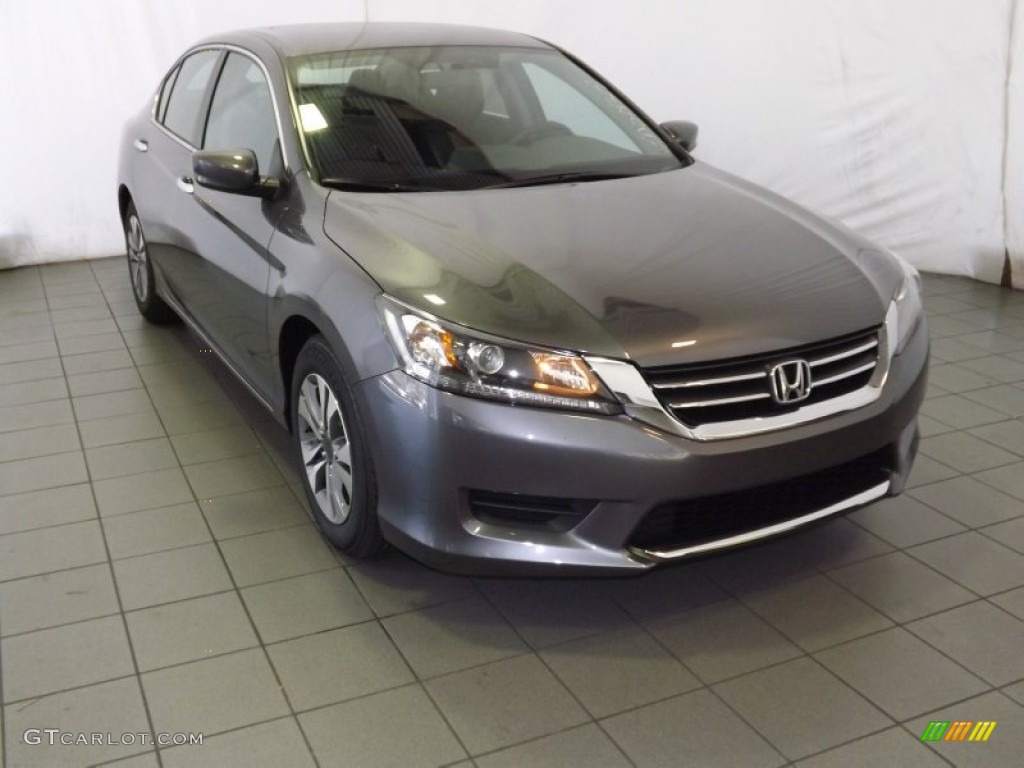 2014 Accord LX Sedan - Modern Steel Metallic / Black photo #1