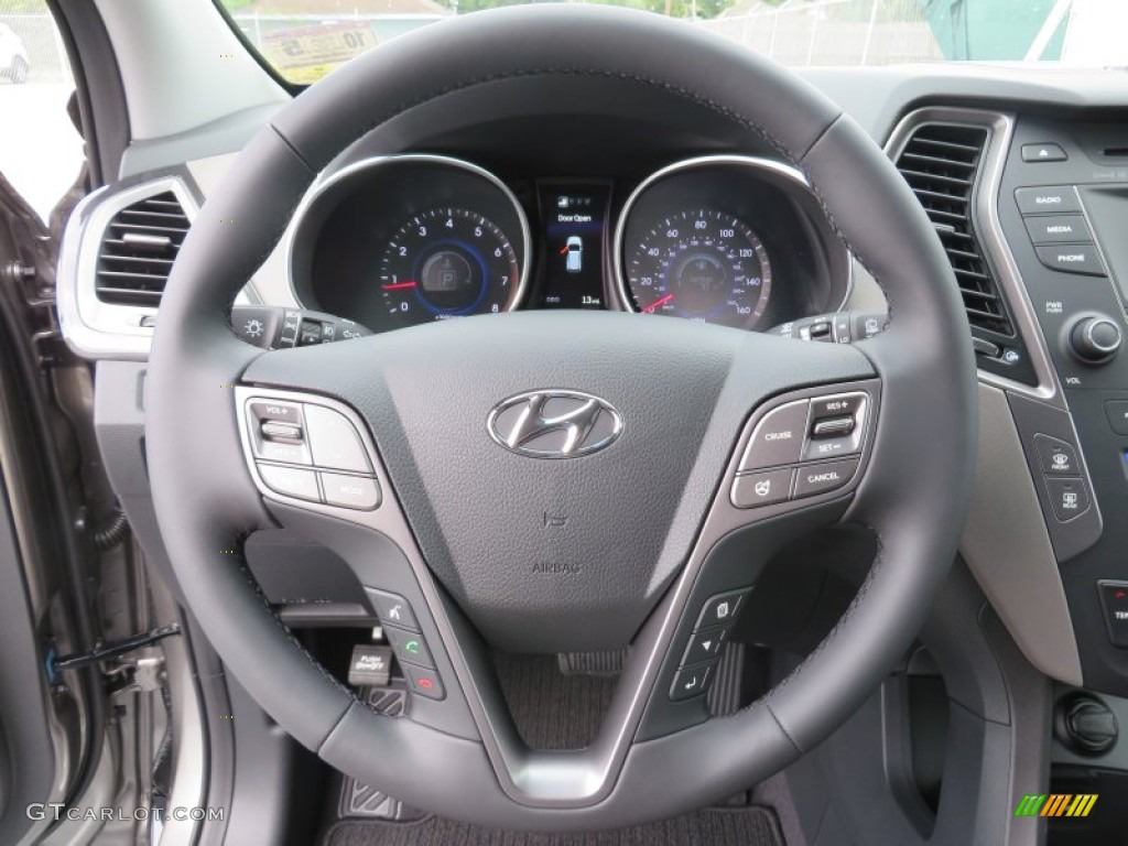 2014 Hyundai Santa Fe Sport FWD Gray Steering Wheel Photo #87006416