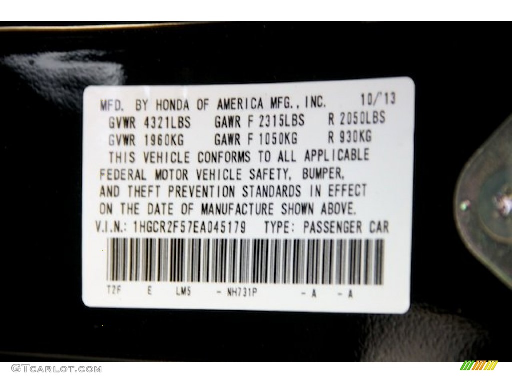 2014 Accord Sport Sedan - Crystal Black Pearl / Black photo #20