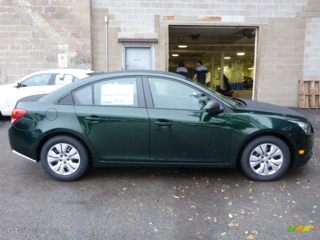 2014 Cruze LS - Rainforest Green Metallic / Jet Black/Medium Titanium photo #2