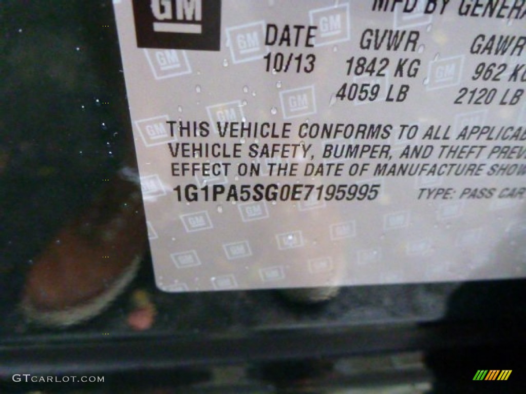2014 Cruze LS - Rainforest Green Metallic / Jet Black/Medium Titanium photo #16