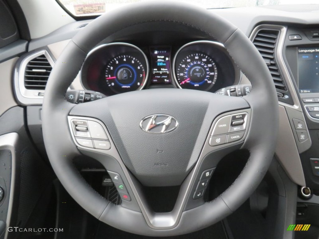 2014 Hyundai Santa Fe Sport 2.0T FWD Gray Steering Wheel Photo #87008411