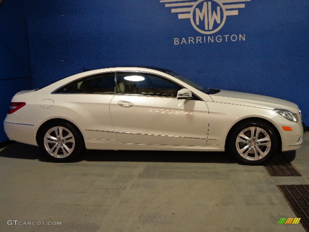2011 E 350 Coupe - Diamond White Metallic / Almond/Mocha photo #4