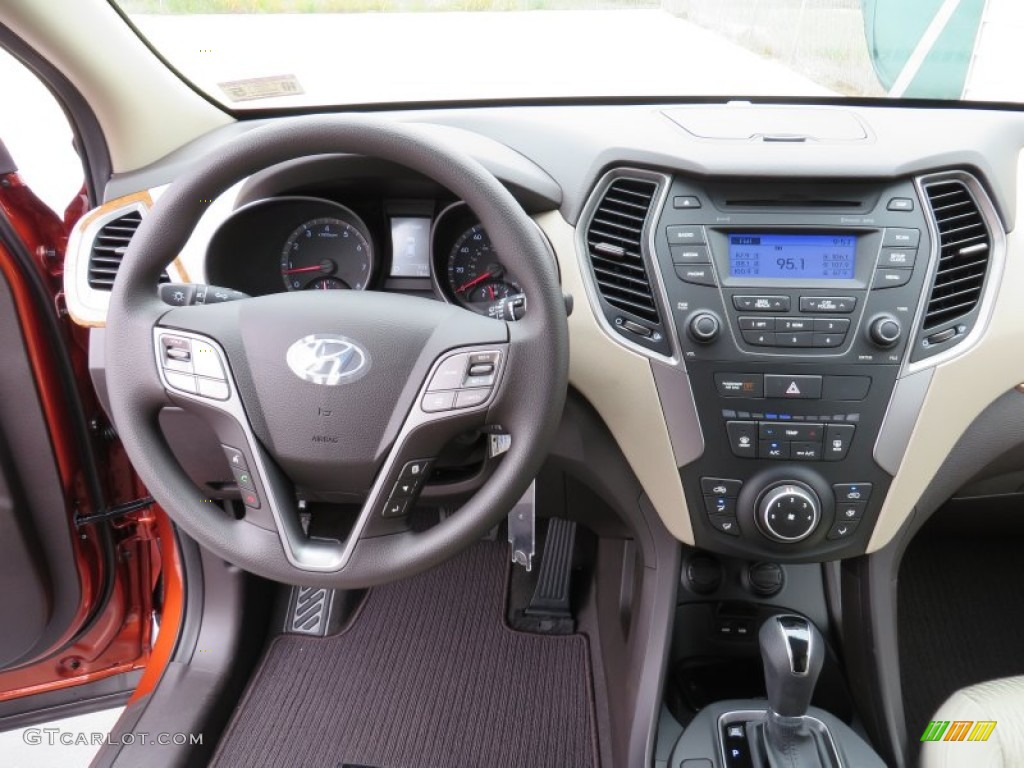 2014 Hyundai Santa Fe Sport FWD Beige Dashboard Photo #87009284