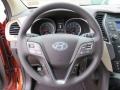 Beige 2014 Hyundai Santa Fe Sport FWD Steering Wheel