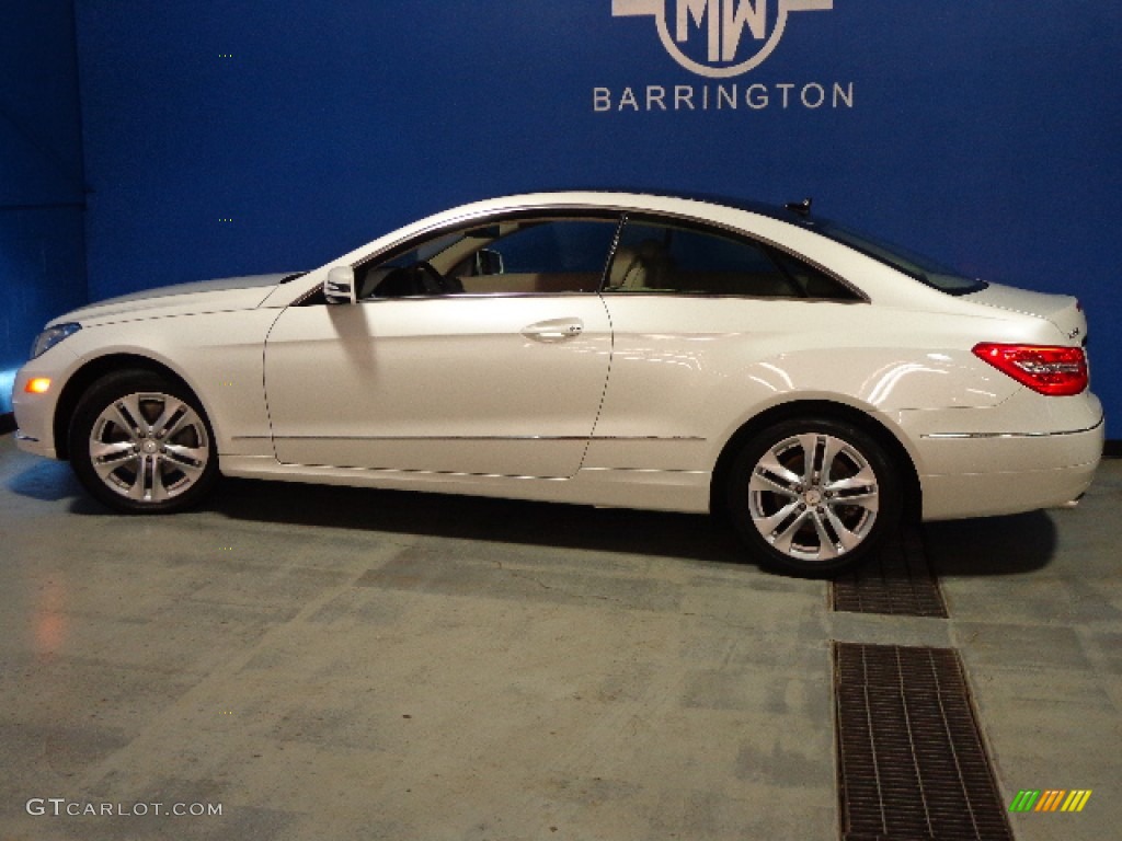 2011 E 350 Coupe - Diamond White Metallic / Almond/Mocha photo #17