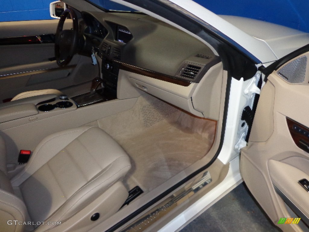 2011 E 350 Coupe - Diamond White Metallic / Almond/Mocha photo #25