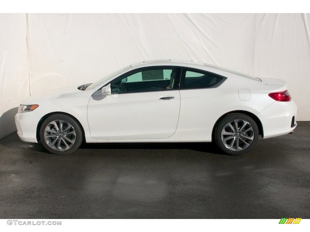 2014 Accord EX-L V6 Coupe - White Orchid Pearl / Ivory photo #4