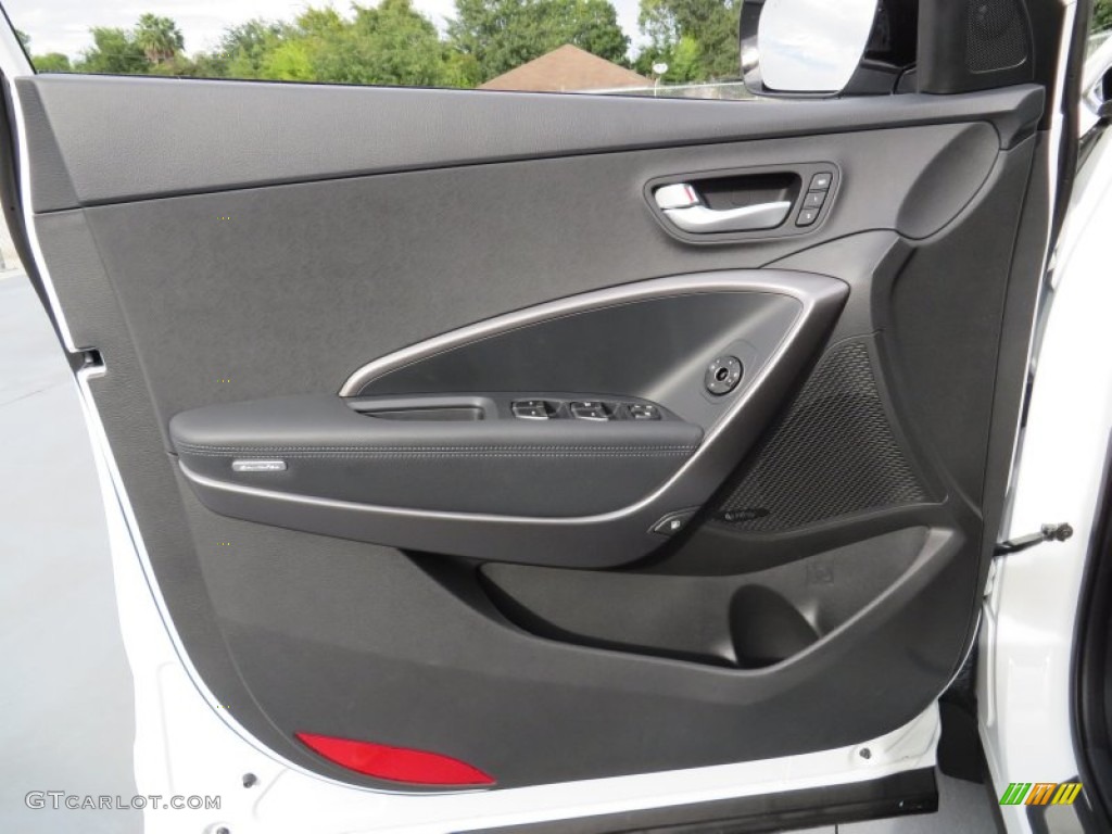 2014 Hyundai Santa Fe Sport 2.0T FWD Black Door Panel Photo #87011057
