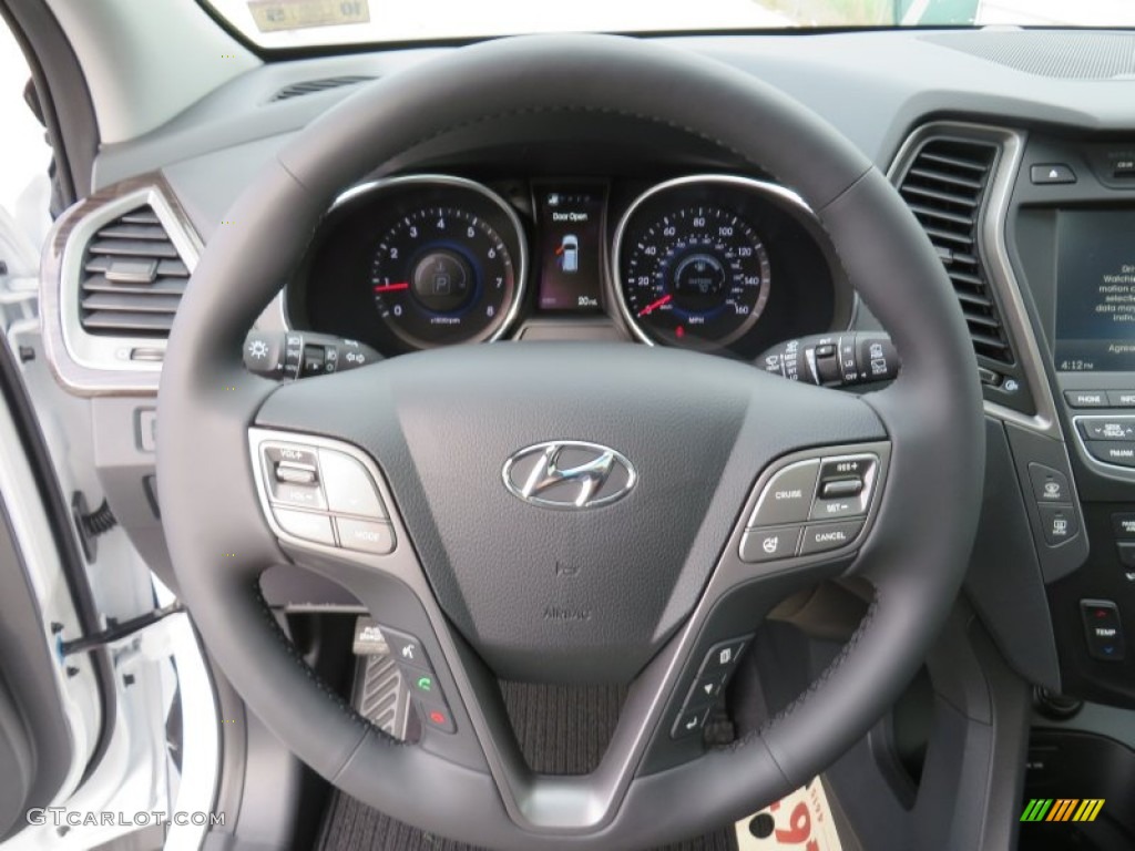 2014 Hyundai Santa Fe Sport 2.0T FWD Black Steering Wheel Photo #87011258