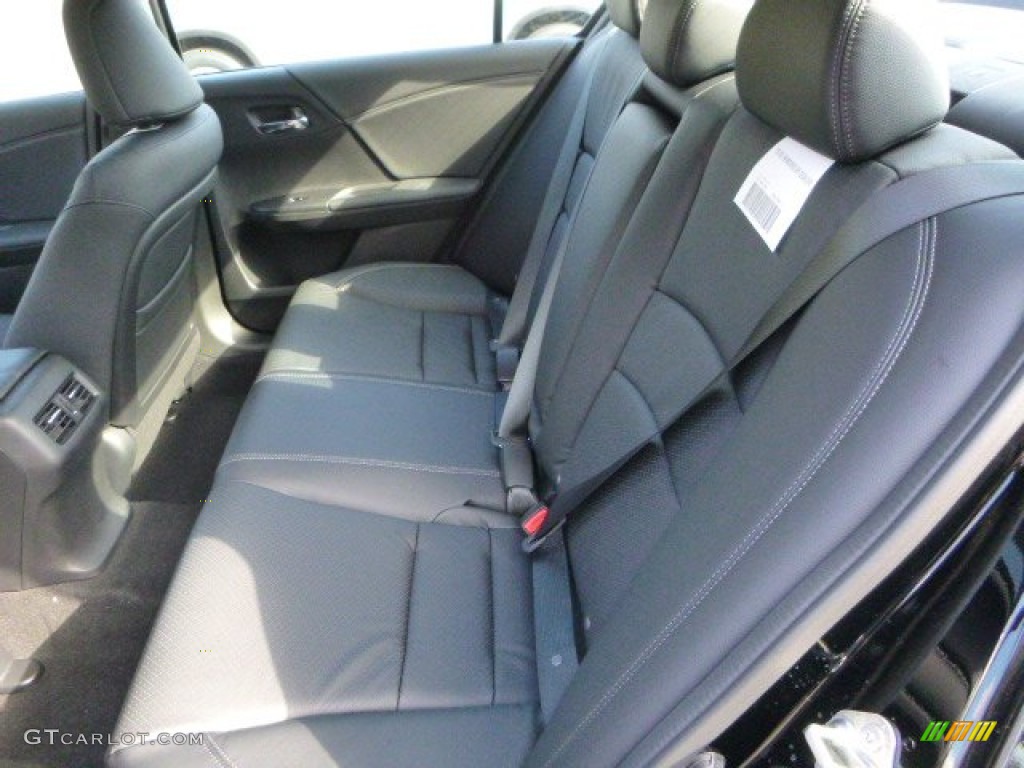 2014 Accord EX-L V6 Sedan - Crystal Black Pearl / Black photo #11