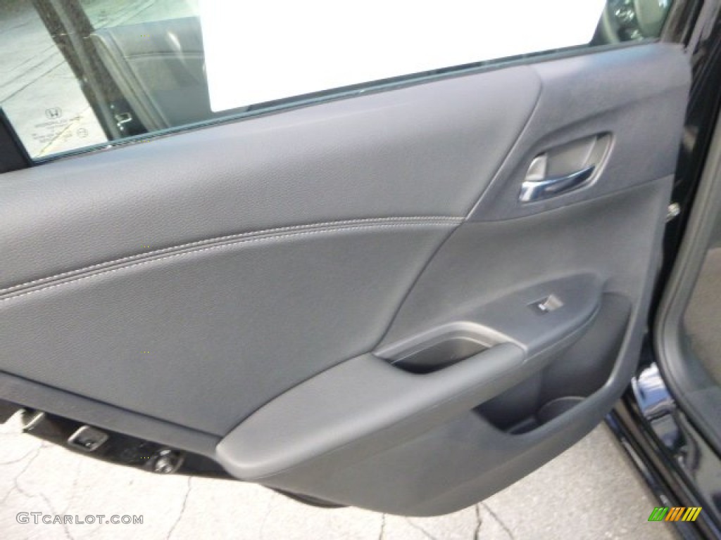 2014 Accord EX-L V6 Sedan - Crystal Black Pearl / Black photo #13