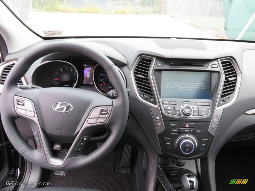2014 Hyundai Santa Fe Sport 2.0T FWD Black Dashboard Photo #87012953