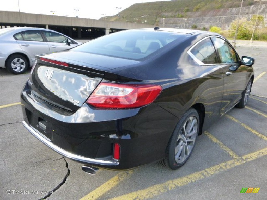 2014 Accord EX-L V6 Coupe - Crystal Black Pearl / Black photo #3