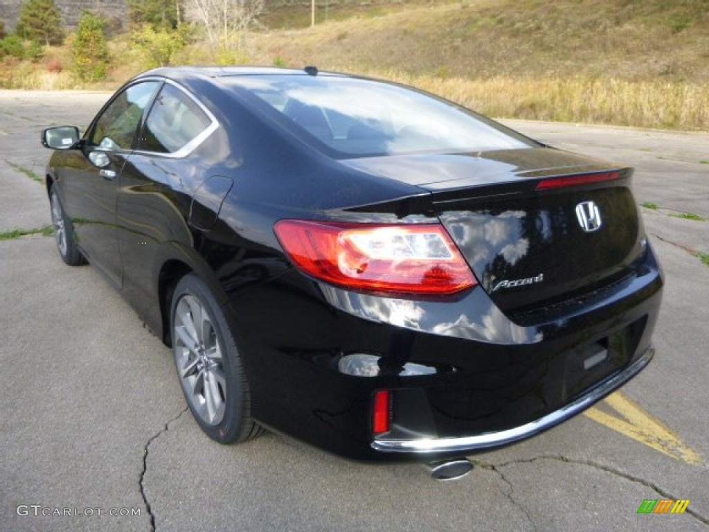 2014 Accord EX-L V6 Coupe - Crystal Black Pearl / Black photo #5