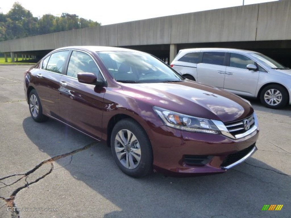 2014 Accord LX Sedan - Basque Red Pearl II / Ivory photo #1