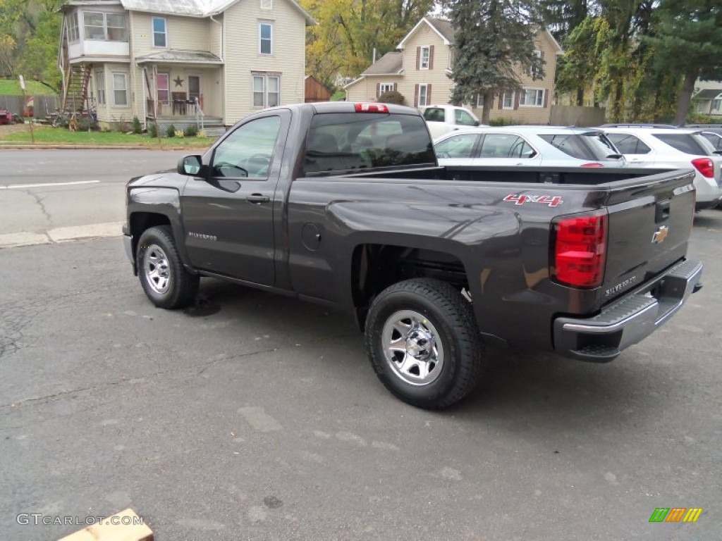 2014 Silverado 1500 WT Regular Cab 4x4 - Tungsten Metallic / Jet Black/Dark Ash photo #5