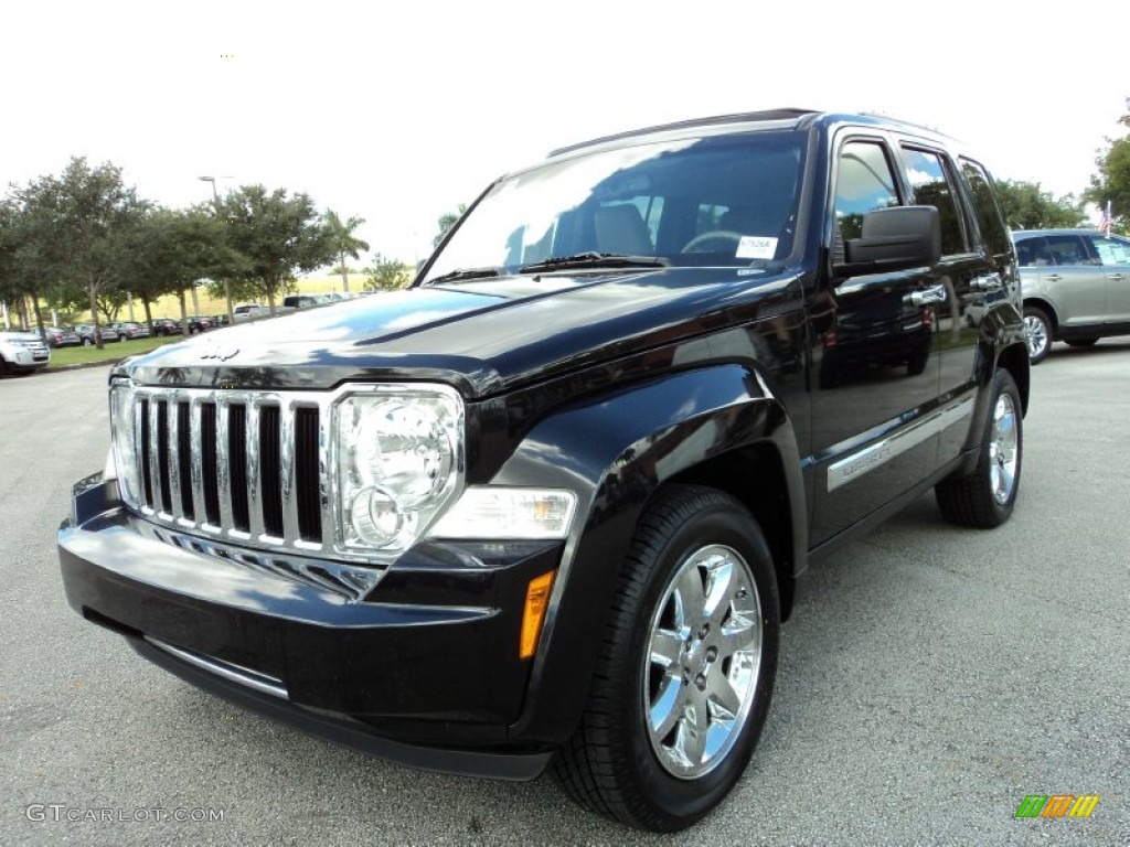 Brilliant Black Crystal Pearl 2009 Jeep Liberty Limited Exterior Photo #87014528