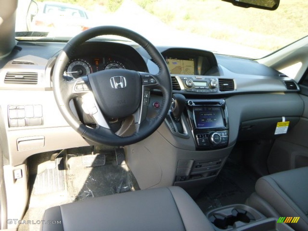 2014 Odyssey Touring Elite - Alabaster Silver Metallic / Truffle photo #14