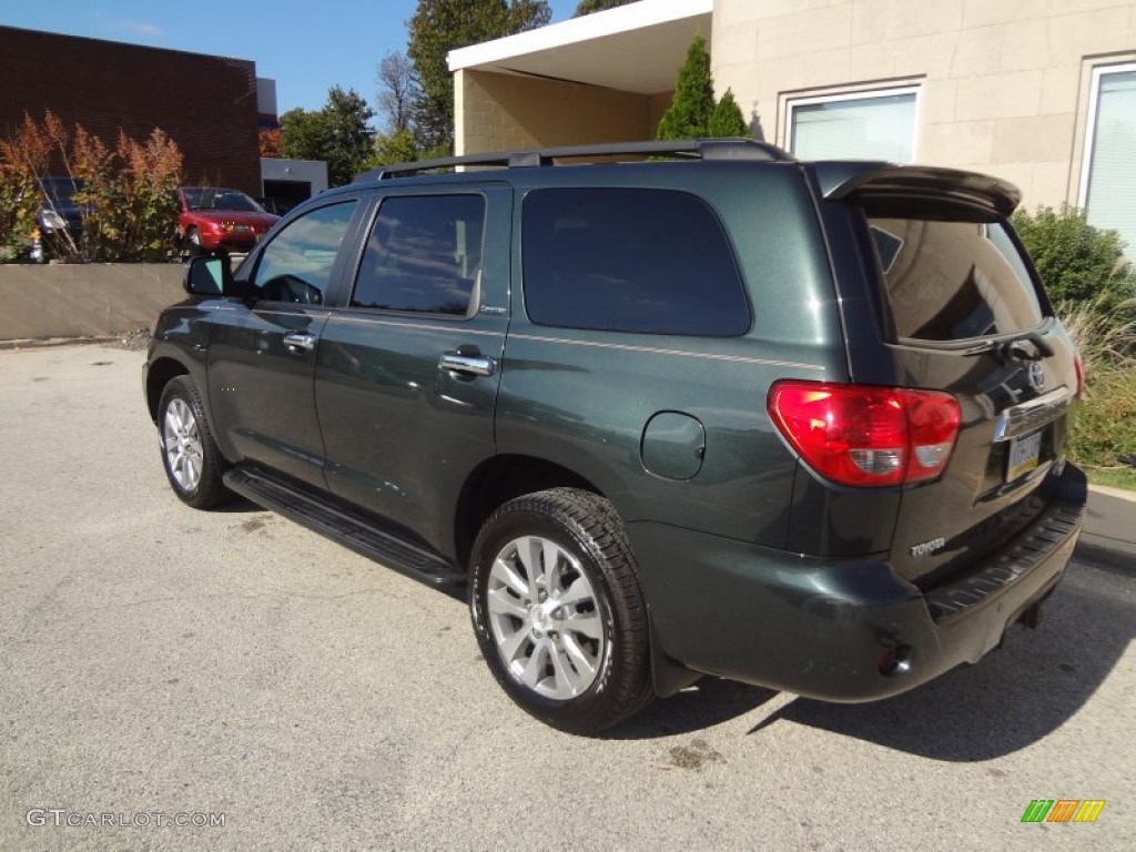 2008 Sequoia Limited 4WD - Timberland Green Mica / Graphite photo #10