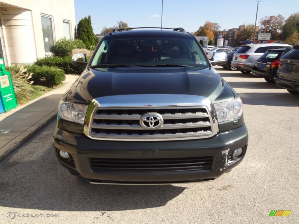 2008 Sequoia Limited 4WD - Timberland Green Mica / Graphite photo #11