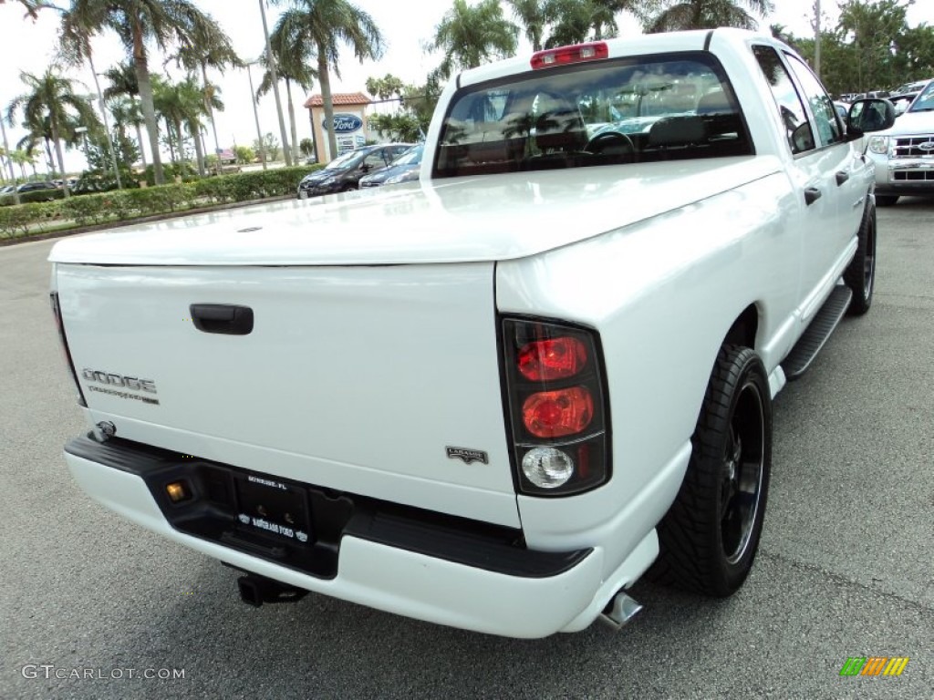 2004 Ram 1500 Laramie Quad Cab - Bright White / Dark Slate Gray photo #8