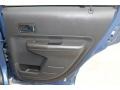 2009 Ford Edge Charcoal Black/Blue Alcantara Interior Door Panel Photo