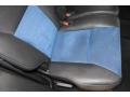 2009 Ford Edge Charcoal Black/Blue Alcantara Interior Rear Seat Photo