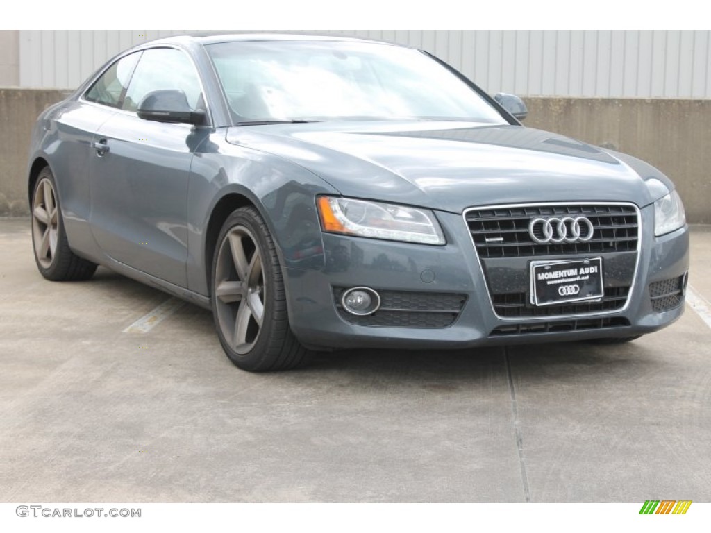 2009 A5 3.2 quattro Coupe - Meteor Grey Pearl / Pale Grey photo #1