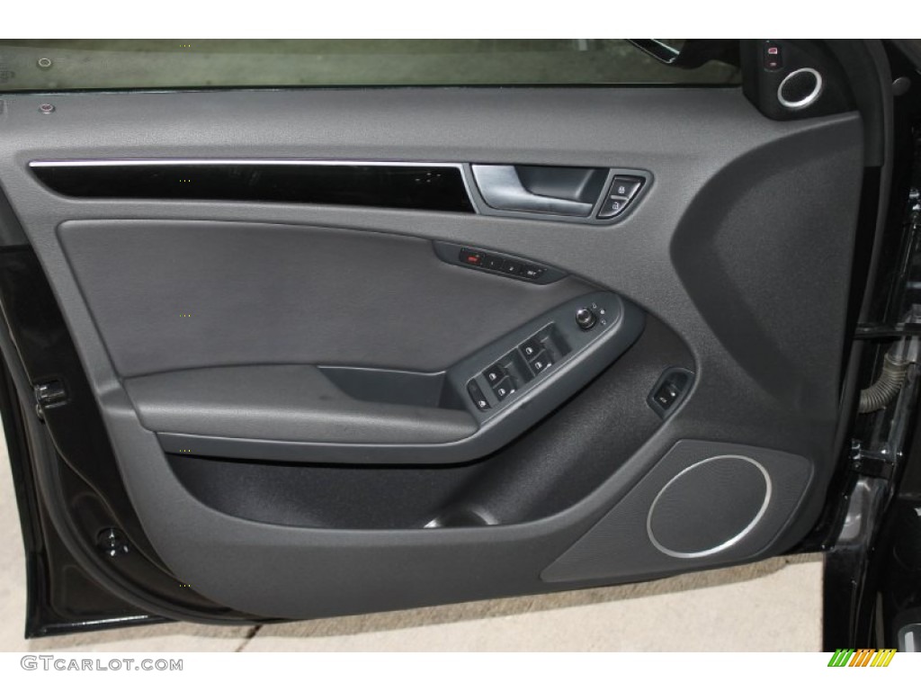 2011 Audi A4 2.0T quattro Sedan Black Door Panel Photo #87017777