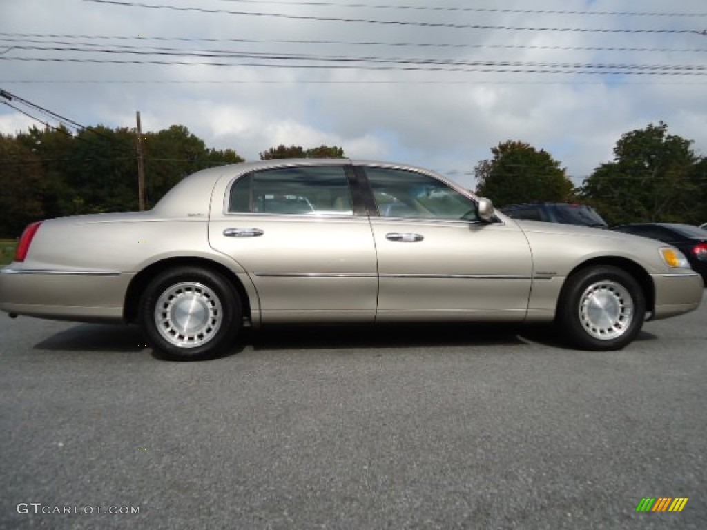 2001 Town Car Executive - Light Parchment Gold Metallic / Light Parchment photo #7
