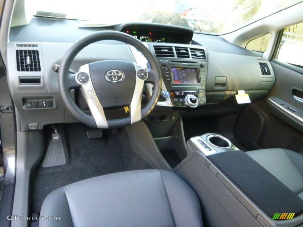Dark Gray Interior 2014 Toyota Prius v Five Photo #87020429