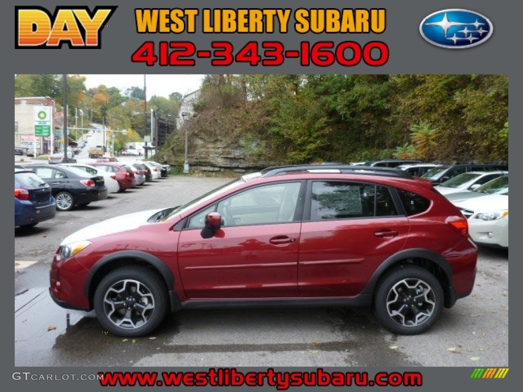 2014 XV Crosstrek 2.0i Premium - Venetian Red Pearl / Ivory photo #1