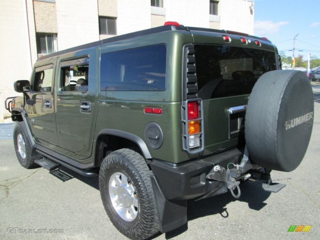 2003 H2 SUV - Sage Green Metallic / Wheat photo #5