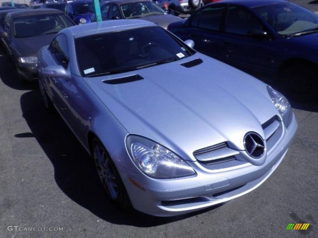 2008 SLK 280 Roadster - Diamond Silver Metallic / Beige photo #7