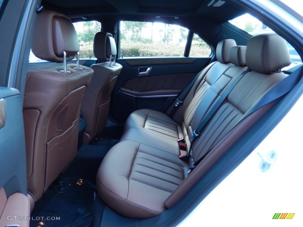 2014 E 350 Sport Sedan - Diamond White Metallic / Chestnut Brown/Black photo #6