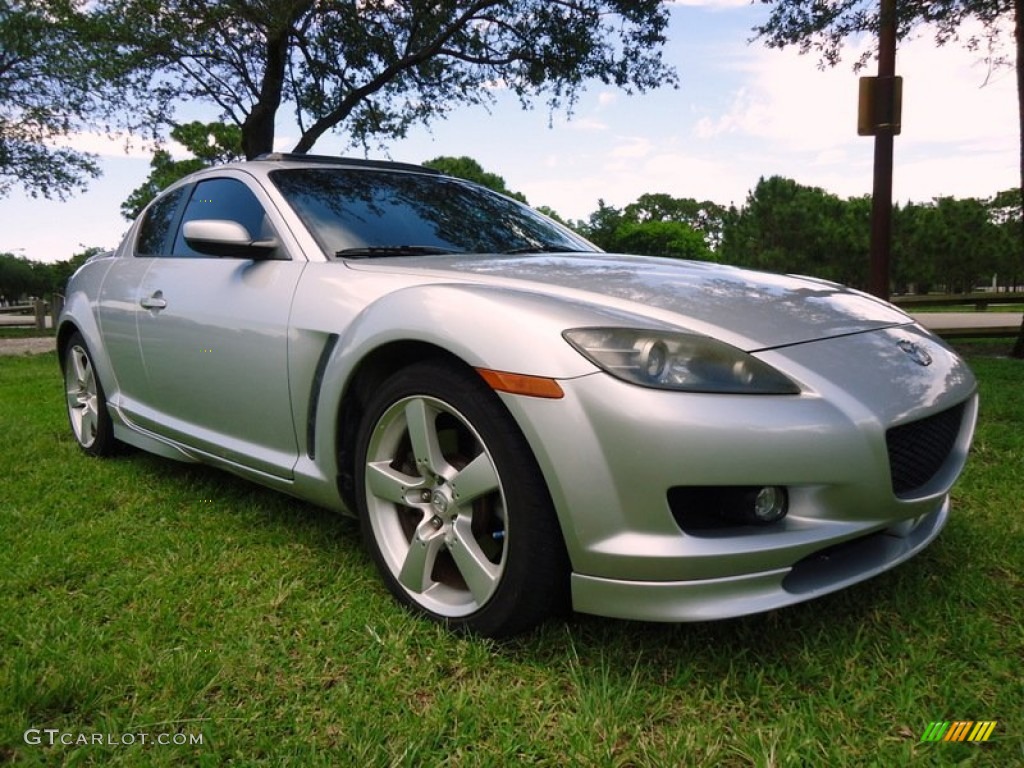 2004 RX-8 Sport - Sunlight Silver Metallic / Black photo #11
