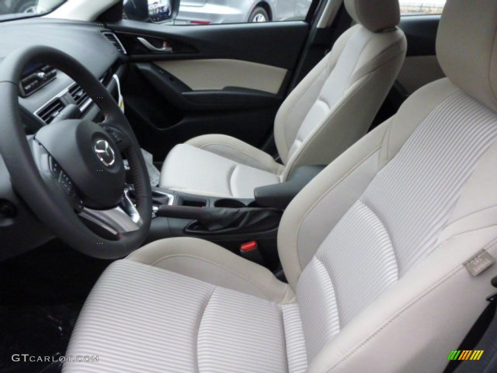 2014 MAZDA3 i Touring 4 Door - Jet Black Mica / Sand photo #10