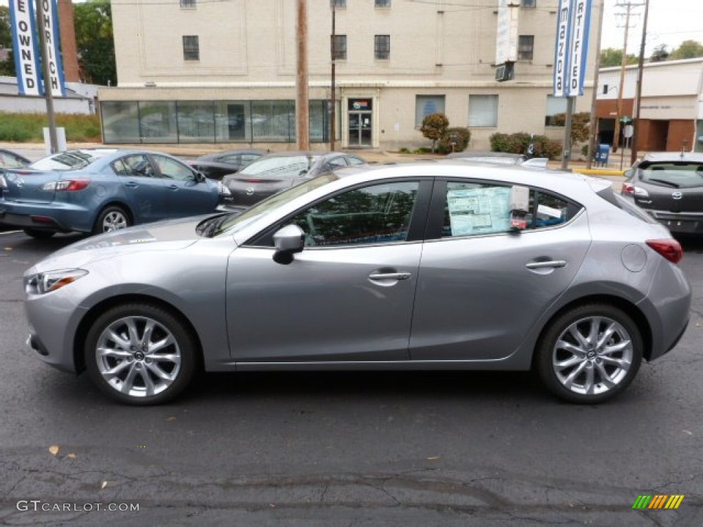 Liquid Silver Metallic 2014 Mazda MAZDA3 s Grand Touring 5 Door Exterior Photo #87025049