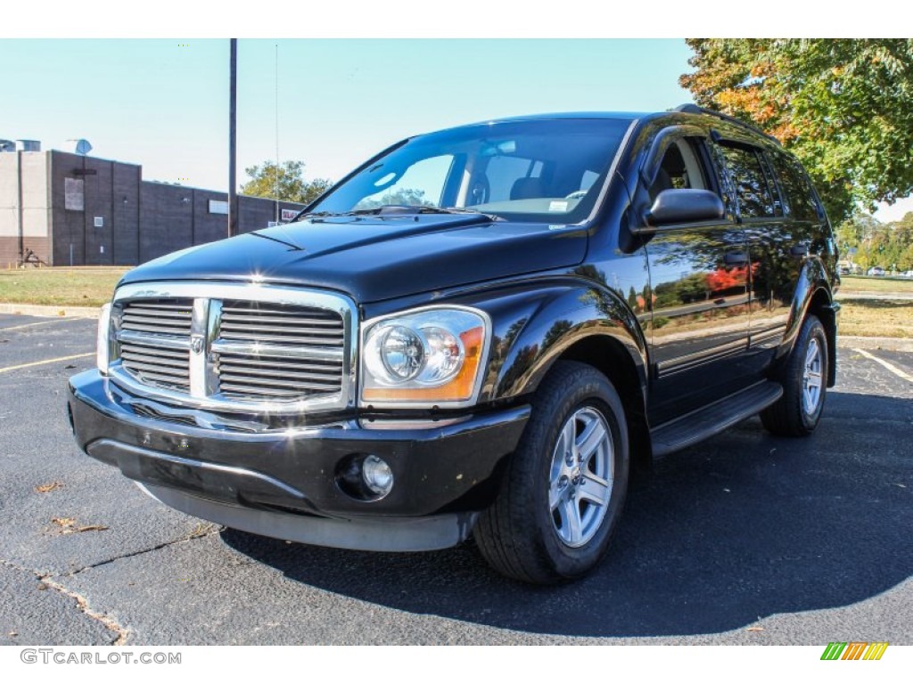 2004 Durango SLT 4x4 - Black / Medium Slate Gray photo #1