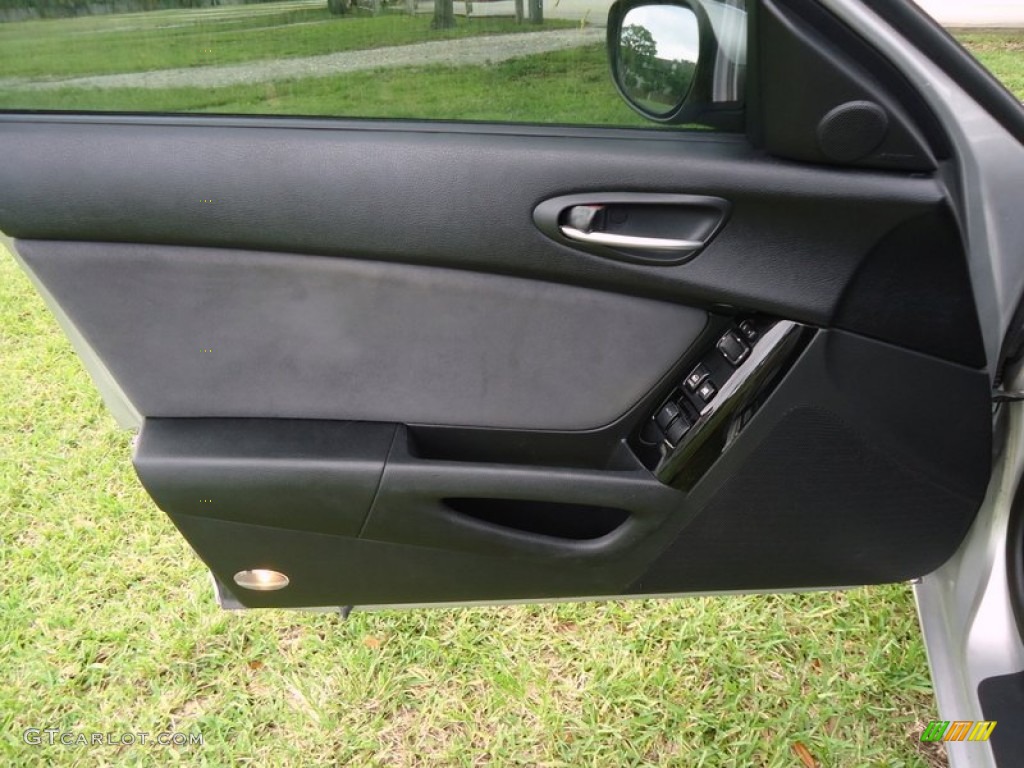 2004 Mazda RX-8 Sport Black Door Panel Photo #87025501