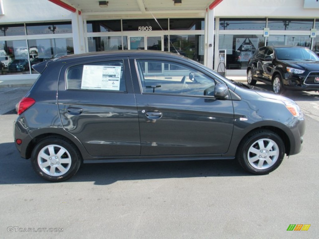 Thunder Gray 2014 Mitsubishi Mirage ES Exterior Photo #87026447