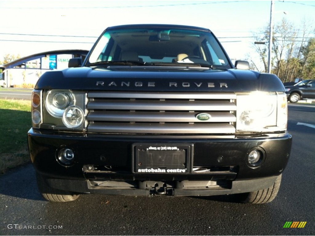 2003 Range Rover HSE - Java Black Metallic / Sand/Jet Black photo #3
