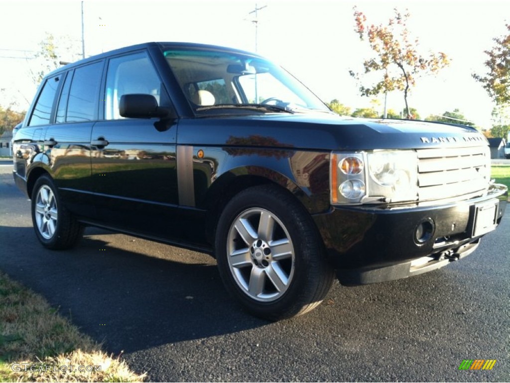 2003 Range Rover HSE - Java Black Metallic / Sand/Jet Black photo #4